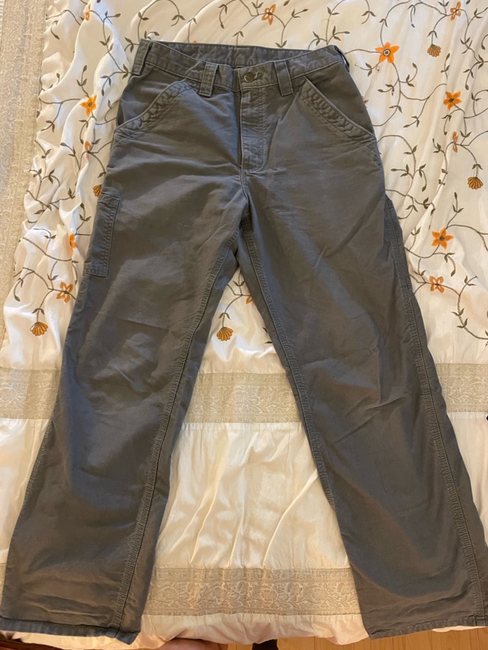 Carhartt Men's Charcoal Gray Cargo Pants